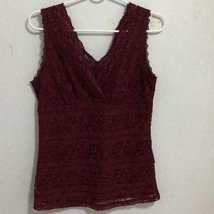 New York & Company stretchy lace top